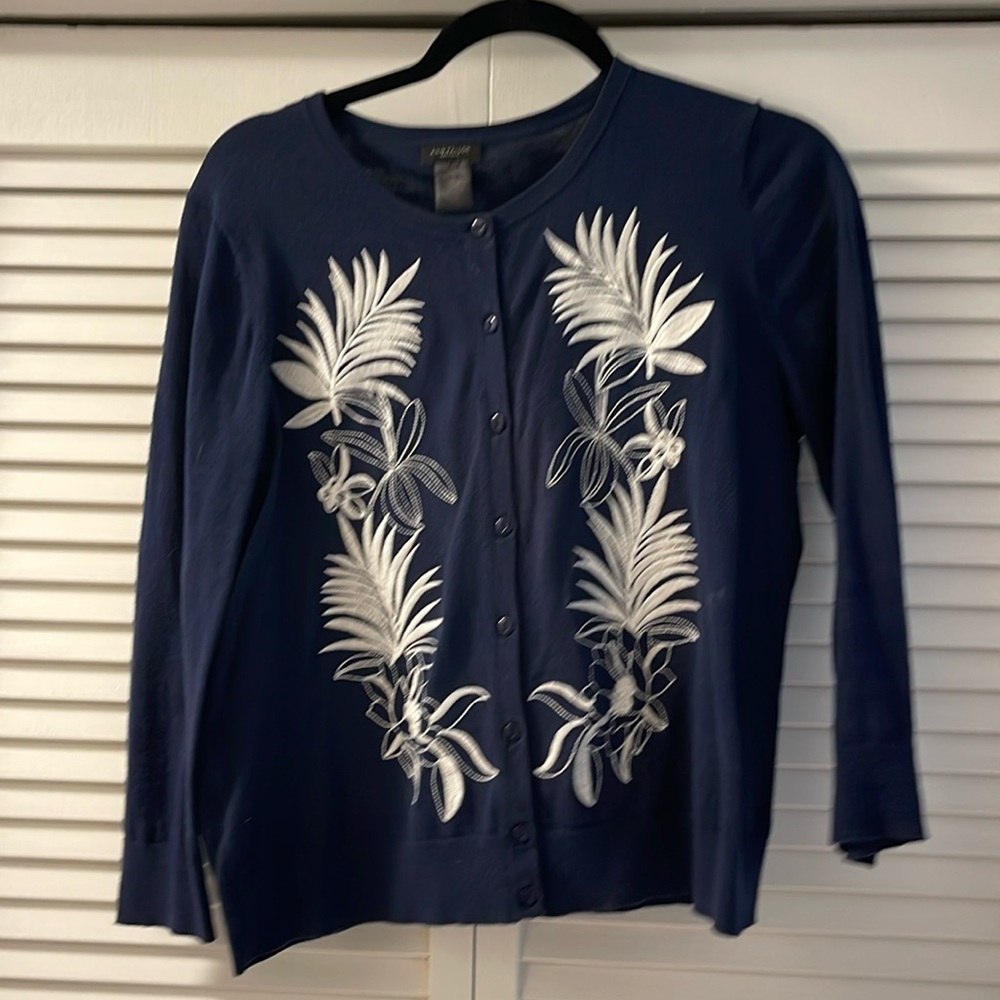 Ann Taylor sweater. Size large. Button front 3/4 sleeves